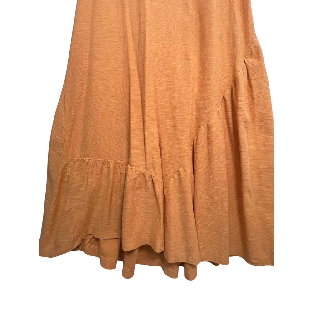 FP Beach Free People Lena Small Asymmetrical Tiered Ruffle Maxi Dress Boho - Picture 12 of 16